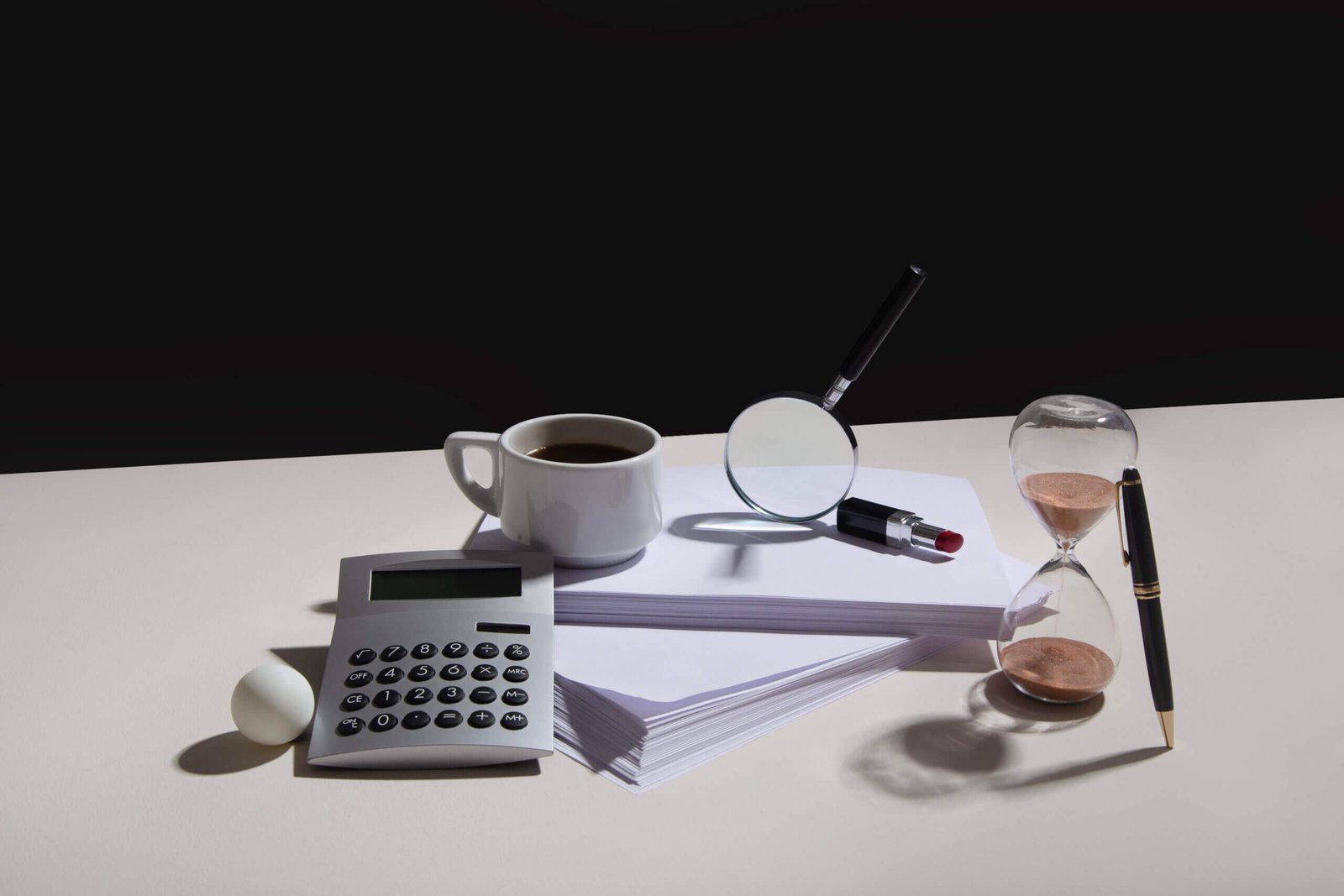 Still life office supplies